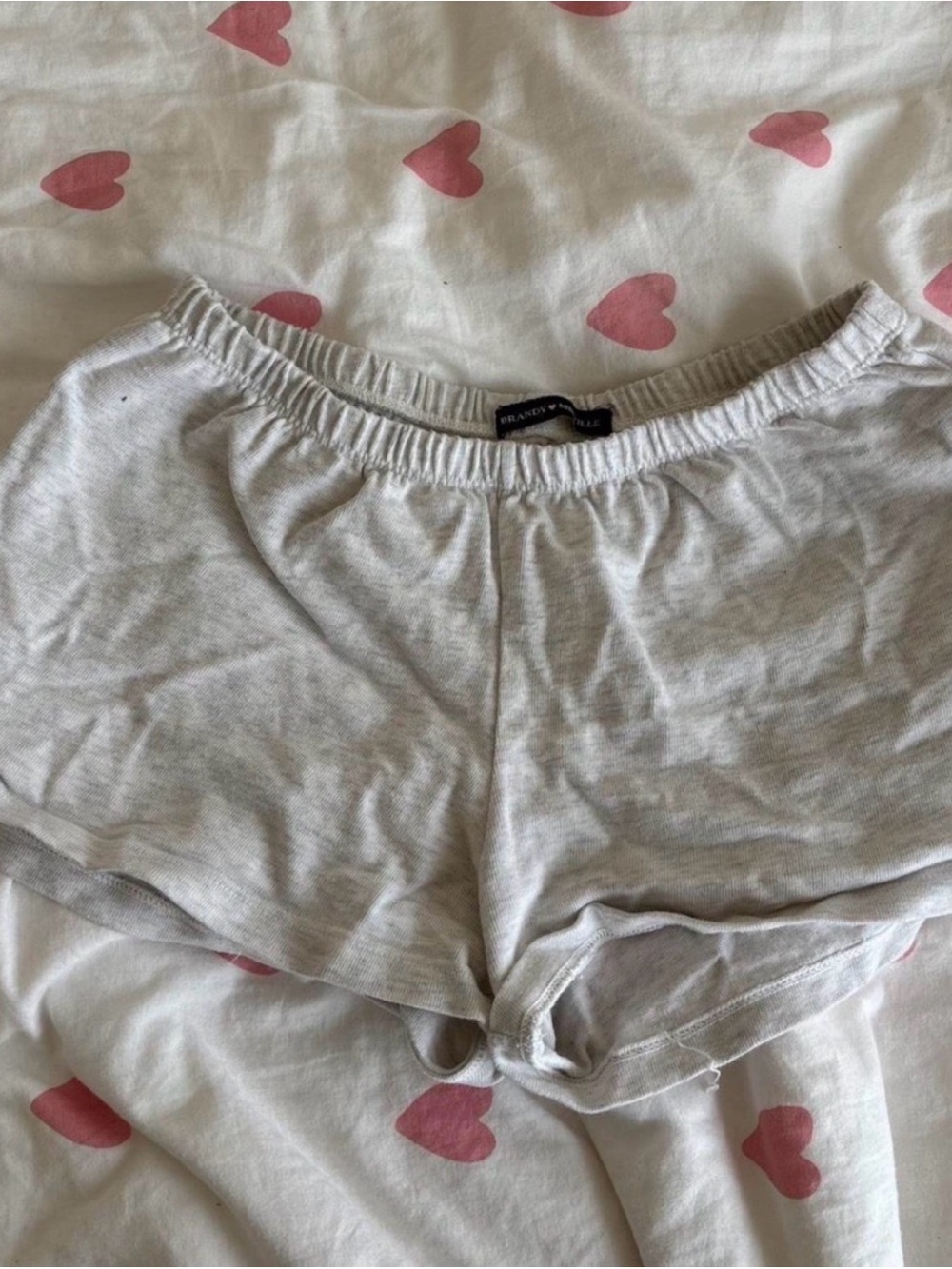 Brandy Melville Light Heather Gray Lounge Shorts